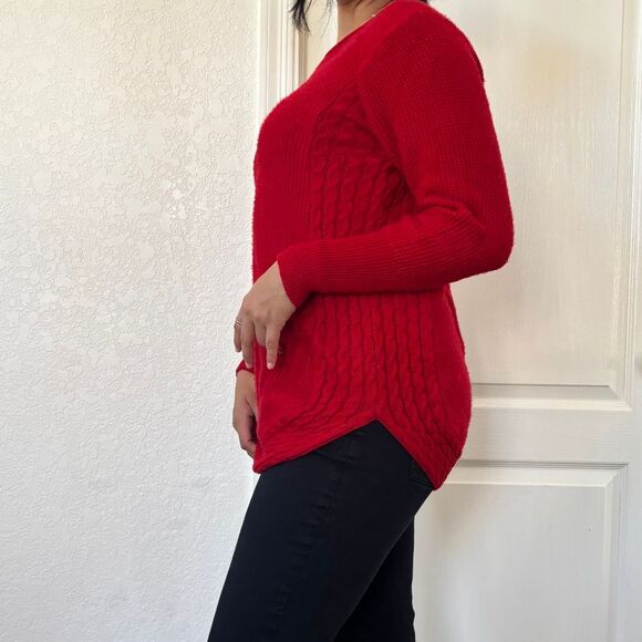 Cashmere & Wool Blend, Cable Knit Sweater - Picture 9 of 16